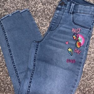 Girls embroidered wonder nation jeans size 10/12